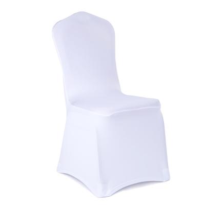 China Waterproof Different color fabric poly wedding party chair cover for sales for sale