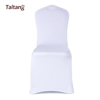 China Poly Satin Waterproof Fabric Ruffled Plant Party Chair Cover for sale