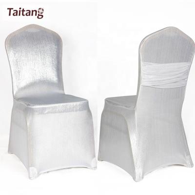 China Plain Factory Design New Wedding Party/Banquet/Hotel Spandex Chair Cover for sale