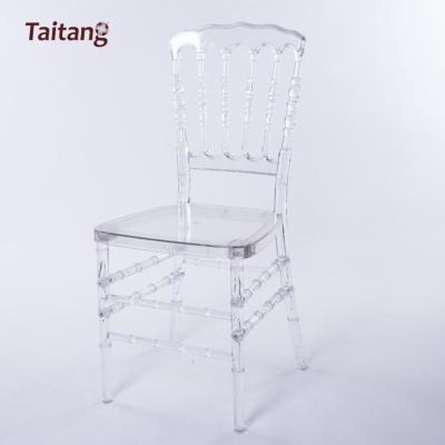 China Hotel Chair Clear Crystal Ice Nice Use Napoleon Chair for sale