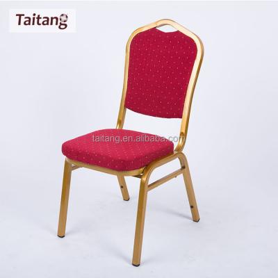 China Hotel Chair Good Quality Best Price Stacking Hotel Banquet Metal Rental Chair for sale