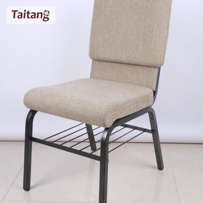 China Commercial Wholesale Furniture Pile Able Metal Used Church Chair For Sale for sale