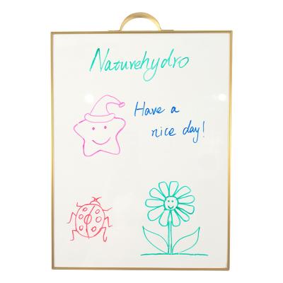 China Portable Multiuse Aluminum Frame Note Board Hanging Dry Erase Whiteboard With Rope Board From The Back for sale