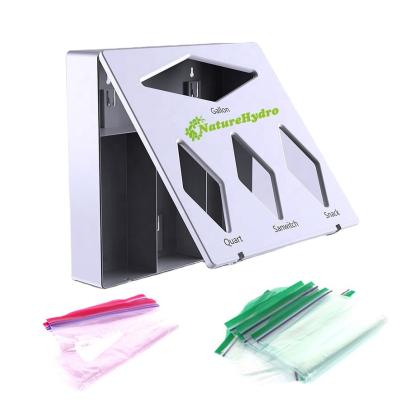 China Modern ABS Envelope Dispenser Zipper Lock Bag Hanging Standing Organizer Box For Storage for sale