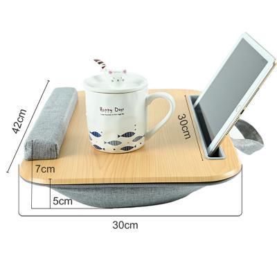 China Convenient Multi Use Sofa Computer Table Large Lap Laptop Desk With Soft Pillow Cushion for sale