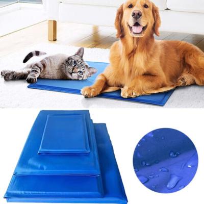 China Modern Self-Cooling Mat Waterproof Re-Useable Gel Pad Dog Bed Pet Summer Cooling Mat for Establishments and Crate Beds for sale