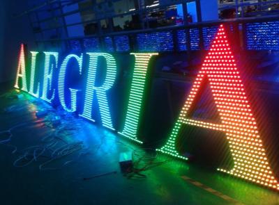 China Metal LED lighted sign letters for outdoor advertising decoration for sale