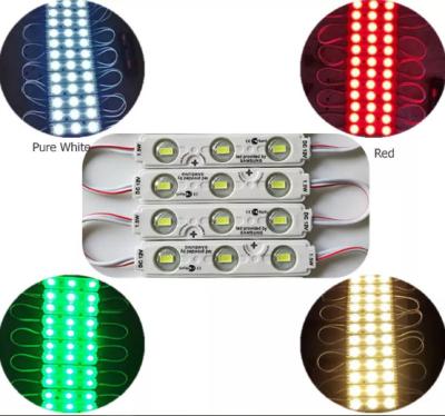 China Módulo de la prenda impermeable 3 LED IP65 SMD 5730 LED de las secuencias del módulo de DC 12V 1.5W LED para la caja de luz de la señalización en venta