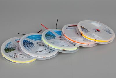 China DC24V 14W Super Bright Led Strip Light 10mm Cob Tape Single Color for sale