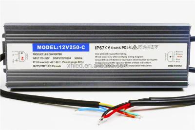 China Waterproof LED Switching Power Supply 12V 33A Overtemp Overload Protection for sale