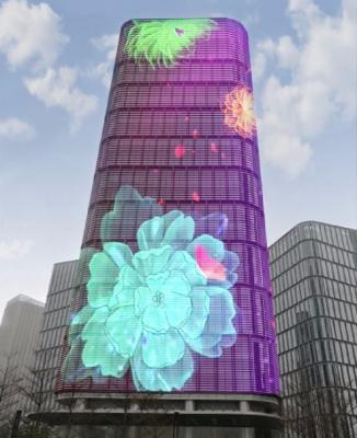 China Ecrã LED Display Full Color Ecrã de malha LED Ecrã de cortina LED flexível à venda