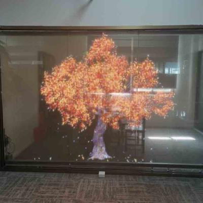 China Adesivo Super Slim Flexível Transparente LED Film Publicidade LED Display Screen à venda