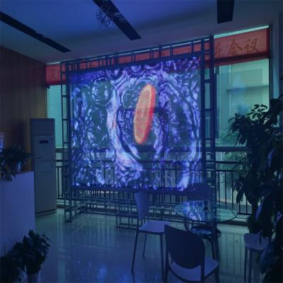 China p6RGB Color LED Transparent Film Screen Indoor / Outdoor Display Video Screen for sale