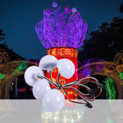 China Plastic Amusement Ride LED Cabochon Lights with 12V Voltage and Colorful Design for sale