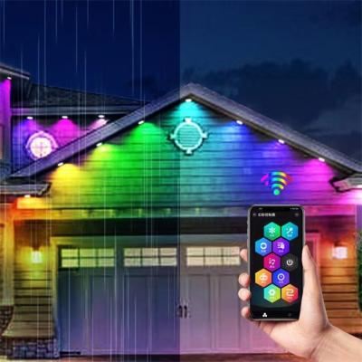 China Smart eaves lighting RGBW APP control 36LEDs Holiday Decoration IP67 Waterproof LED Permanent Outdoor Eaves Light for sale