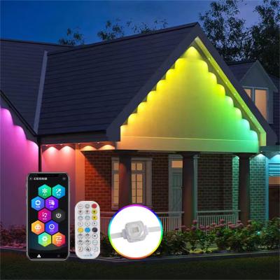 China CE Certified RGB Point Light Source LED Eave String Lights for Christmas Decorations for sale