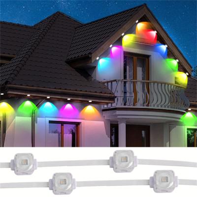 China Outdoor LED Christmas Lights With 36pcs/72pcs/108pcs In String And RGB Color for sale