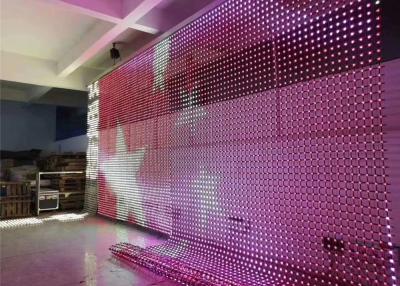 China Outdoor Flexible Led Display Background Curtain Video Mesh LED Screen for sale