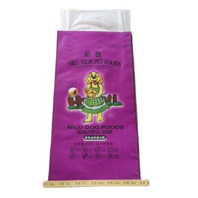 China Bopp Film 55*90 Dog Food Packaging Waterproof Moisture Proof Feed Bags For Pet for sale