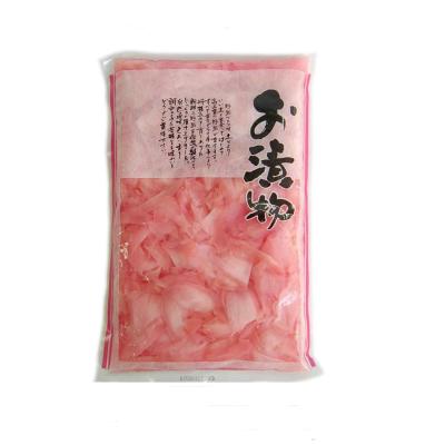 China PRESERVED pickled slice of white and pink sushi ginger for sale