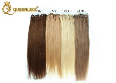 Cina 100% Real Human Micro Ring Hair Weave Tangle Free Soft And Smooth Hair in vendita