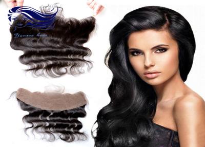 China Front Side Part Lace Closure / Remy Lace Front Weave Closure Medium Brown en venta