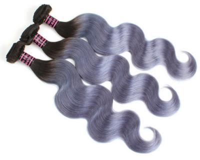 Chine cheveux brésiliens de la Vierge 7A 1B/vague grise de corps de prolongements de cheveux d'Ombre à vendre