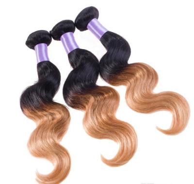 Chine Les cheveux blonds de miel finissent l'extension de cheveux d'Ombre avec la couleur de ton 3 à vendre