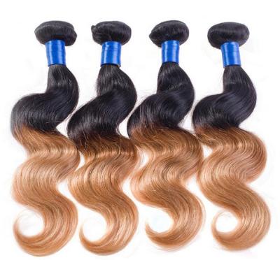 China 3 Tone Color Real Hair Ombre Extensions With No tangle No Shedding for sale