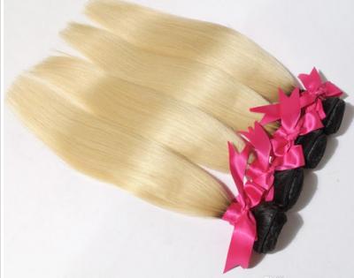 China 12'' - 30'' Length  6A Grade Ombre Human Hair Extensions Black / Blonde for sale