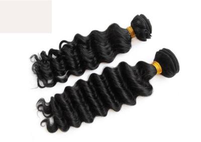 China Raw Unprocessed 100% Brazilian Double Drawn Hair Extensions Deep Wave Hair Weaves for sale