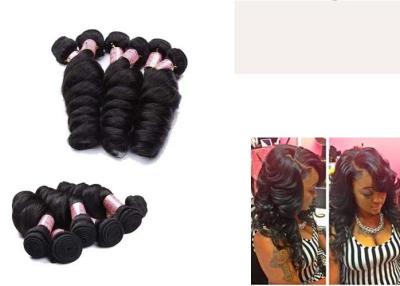 China Black Loose Wave 10 Inch - 30 inch hair extensions Double Drawn for sale