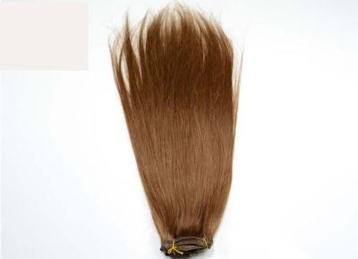 China Brazilian Remy Clip In Hair Extensions , Colored Straight Weave Human Hair for sale