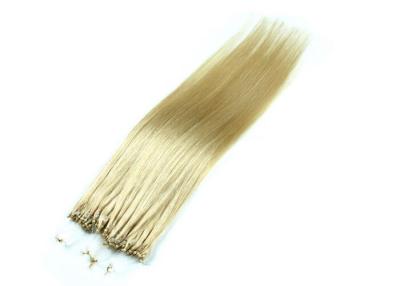 China Lazo micro de las extensiones de oro del pelo recto del color 24# para el cuidado personal en venta