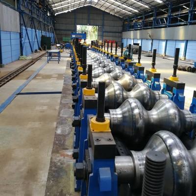 China Large Railway Heavy Hedge Cover Culvert Road Corrugated Plate Roll Forming Machine Line With Punching And Cutting Function for sale