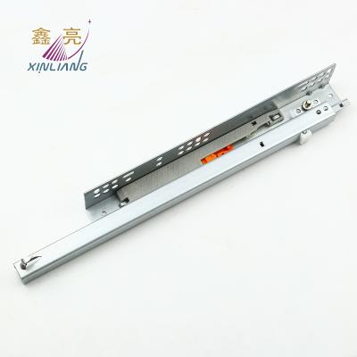 China Modern 2 fold push undermount open drawer slide single soft closeing undermount drawer slide for sale