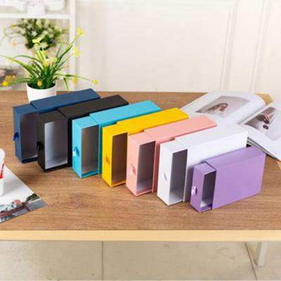 China Recycled Materials Custom Printed Multi Color Paper Pull Out Sleeve Boxes For Gift Pack Luxury Sliding Drawer Box Packaging for sale