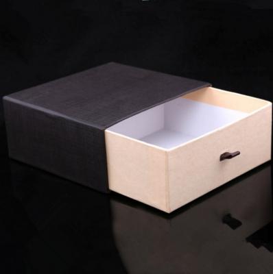 China Handmade In Stock High Quality Wallet Belt Jewelry Gift Paper Drawer Packaging Box for sale