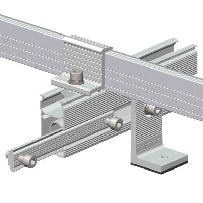 China Various Hook SUS304 For Bracket L Clamp Industrial Metal Roof Aluminum Option Solar PV Bracket for sale