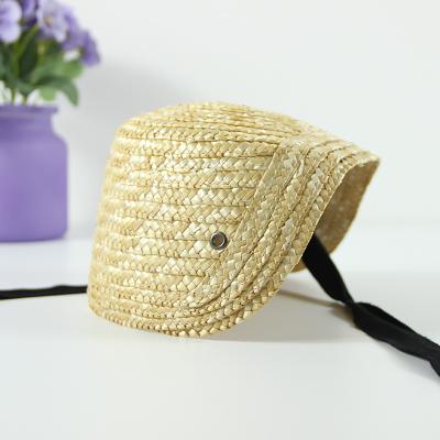 China French style retro image ywhangtanghat flat surface brimless and half tied straw hat for children's photo shoot tea party for sale