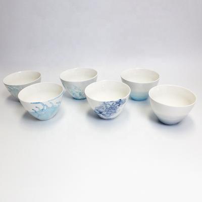 China Viable Supplier Chinese Deep Japanese Export Cheap Price Ceramic Dinnerware Bowl Set for sale