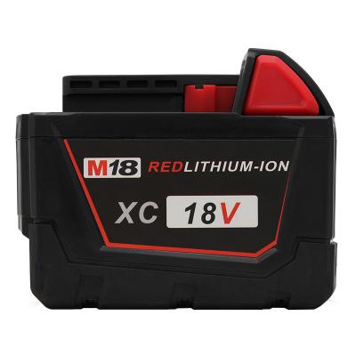 China Rechargeable milwaukee 18v 6.0ah Li-ion battery c18b li18 m18b xc power tool battery machine tools spare for m18 m18 milwaukee 18v battery for sale