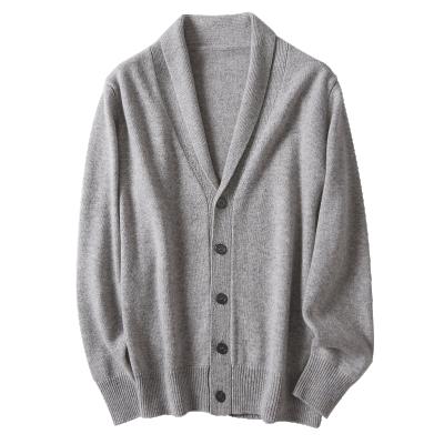 China 2021 Spring Pure Cashmere Anti-Wrinkle Knitted Sweater Cardigans For Mens Male for sale