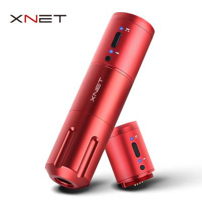 China XNET Digital Permanent Wireless Rotary Tattoo Pen Professional Pen Type Tattoo Gun Machine with Spare Battery and RCA Connector for sale