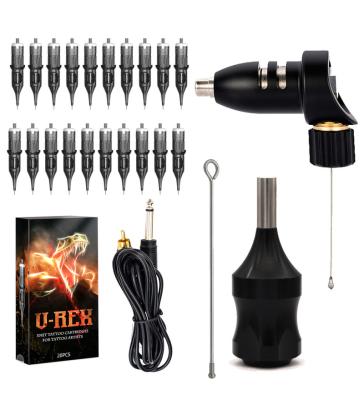 China Professional Body Tattoo XNET Tattoo Motor Kit with Tattoo Grip and 20 Tattoo Needles for sale