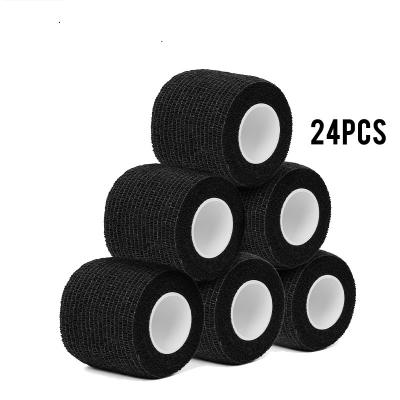 China 24PCS Sports Permanent Disposable Wrap Tape Self Adhesive Elastic Bandage Bandage Tattoo Machine Accessories for sale