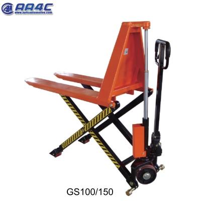 China AA4C HAND-HYDRAULIC TILT TRUCK AND HIGH LIFTING PALLET TRUCK GS100/150 TM100 for sale