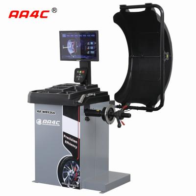 China AA4C full automatic wheel balancer with automatic electromagnetic brake AA-WB936A 10