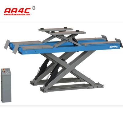 China AA4C AA-ALSL8250 alignment scissor lift automotive lift auto hoist with play detector  5.0T 4.8M runway for sale