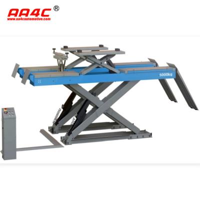 China AA4C 5.0T 4.8M Piste-Ausrichtung-Schere-Lifter mit Schieberoll-Jack AA-ALSL8250AL zu verkaufen